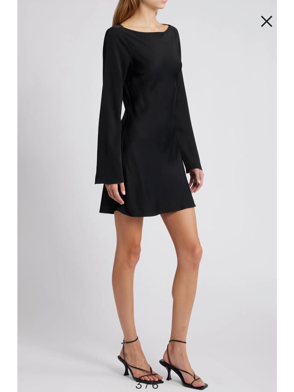 French Connection Black Long-Sleeve Mini Dress - Picture 3 of 11